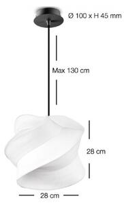Zippoo 28, Barva rozety černá td lamps