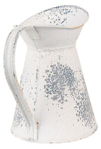 Béžový dekorační plechový džbán Jessica – 17x11x17 cm
