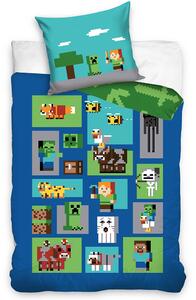 TipTrade Bavlněné povlečení 140x200 + 70x90 cm - Minecraf Figure