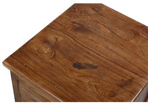 Noční stolek z teakového dřeva, 37x42x92cm (5C)
