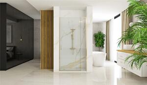 Rea Hugo sprchové dveře 90 cm sklopné zlatá kartáčovaný/průhledné sklo REA-K8411