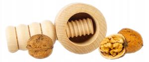 Dřevěný louskáček na ořechy - 12x5 cm