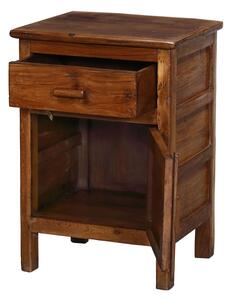 Noční stolek z teakového dřeva, 49x40x70cm (5F)