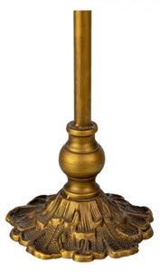 Kovový zlatý svícen s patinou Adriana – 14x51 cm