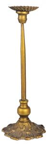 Kovový zlatý svícen s patinou Olympe -Ø 14*40 cm – 14x40 cm