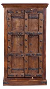 Skříň z teakového dřeva, staré dveře, 74x44x129cm