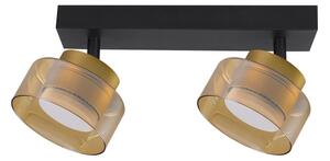 Brilagi - LED Bodové svítidlo AURA LUX 2xGX53/30W/230V černá/zlatá