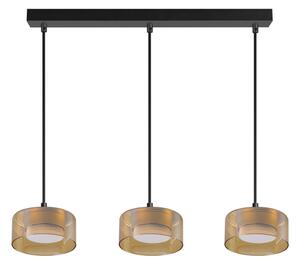 Brilagi - LED Lustr na lanku AURA LUX 3xGX53/30W/230V černá/zlatá