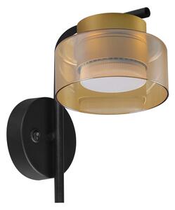 Brilagi - LED Nástěnná lampa AURA LUX 1xGX53/30W/230V černá/zlatá