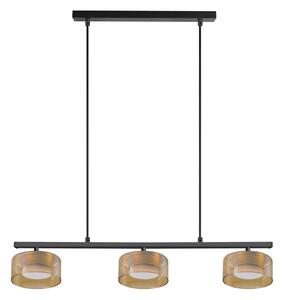 Brilagi - LED Lustr na lanku AURA LUX 3xGX53/30W/230V černá/zlatá