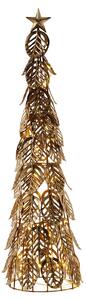 LED dekorační strom Kirstine, zlatá, výška 53,5 cm