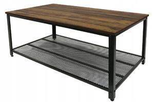 Konferenční stolek INDUSTRIAL long - dub rustikální/černý