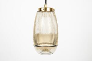 Závěsné svítidlo ve zlaté barvě se skleněným stínítkem ø 12 cm Robin - White Label