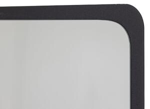 Kovové zrcadlo cliff 130 x 50 cm černé