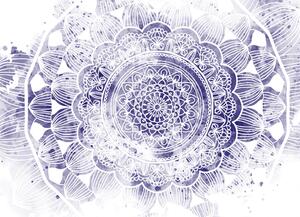 Malvis ® Tapeta Mandala fialová Vel. (šířka x výška): 144 x 105 cm