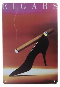Vínová kovová cedule Cigars- 20*30 cm – 20x1x30 cm