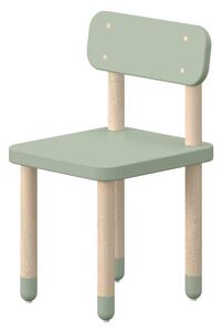 Flexa Dětská židle Dots, natural green