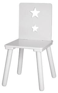 Kids Concept Dětská dřevěná židle Star bílá