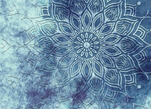 Malvis ® Tapeta na zeď Mandala modrá Vel. (šířka x výška): 144 x 105 cm