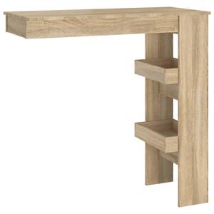 Nástěnný barový stolek sonoma 102x45x103,5 cm kompozitní dřevo