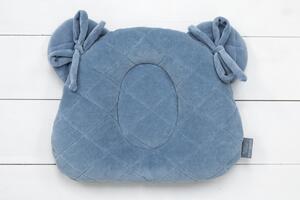 Fixační sametový polštář ROYAL BABY pro miminko modrý