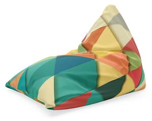 Sablio Sedací vak Triangl Trojúhelníky: 120 x 100 x 100 cm