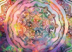 Malvis ® Tapeta Mandala optimistická Vel. (šířka x výška): 144 x 105 cm