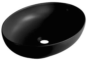 Laveo Desna, umyvadlo na desku 515x395x135 mm, černá matná, LAV-VUD_B251