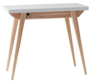 Bílý přírodní konzolový stolek s bílou deskou 45x90 cm Envelope – Ragaba