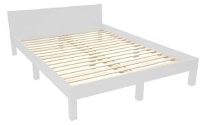 Světle šedá dvoulůžková postel z bukového dřeva s roštem 160x200 cm Dabi – Ragaba