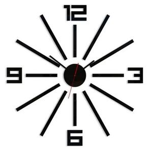 ModernClock 3D nalepovací hodiny Sheen černé