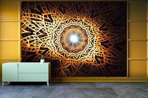 Malvis ® Tapeta Mandala zářivá Vel. (šířka x výška): 288 x 200 cm