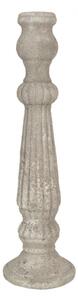 Béžový vintage cementový svícen Marijke – 15x52 cm