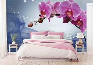 Malvis ® Tapeta Orchidej na vodě Vel. (šířka x výška): 144 x 105 cm