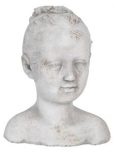 Dekorační socha hlava dítěte – 16x14x20 cm