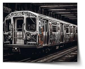Sablio Plakát Městské metro s graffiti - 60x40 cm