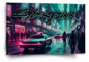 Sablio Obraz Cyberpunk 2077 Město - 60x40 cm