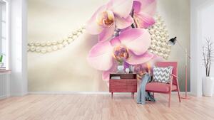 Malvis ® Tapeta Orchidej a perly Vel. (šířka x výška): 144 x 105 cm