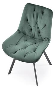 Zelená prošívaná židle Veroniq