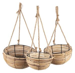 Sada 3 závěsných košíků – (3) 28x15 / 24x14 / 20x11 cm
