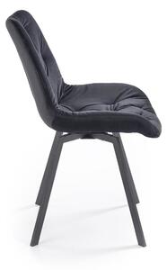 Černá prošívaná židle Veroniq