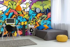 Malvis ® Tapeta Graffiti barevné Vel. (šířka x výška): 288 x 200 cm