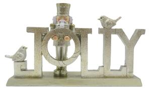Vánoční dekorace Socha Zlatá 18*4*11 cm – 18x4x11 cm