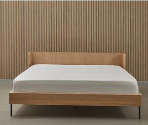 Dvoulůžková postel v dekoru dubu 160x200 cm v přírodní barvě Wrap – Bonami Selection
