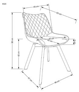 Židle Veroniq černé prošívání