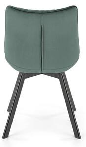 Židle Veroniq se zeleným prošíváním