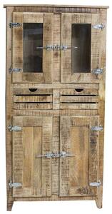Sob nábytek - Vitrína masiv mango Mannheim - F0S2504-01