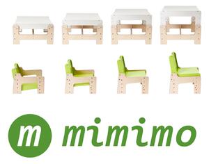 Mimimo Dětská dřevěná rostoucí židle Barevné provedení: Flora - zelená