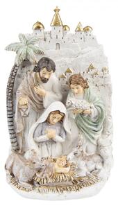 Vánoční antik dekorace Betlém – 16x9x24 cm