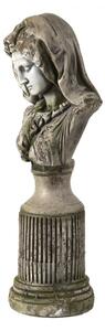 Ozdobná socha Buste Lady Grey 16*13*45 cm – 16x13x45 cm